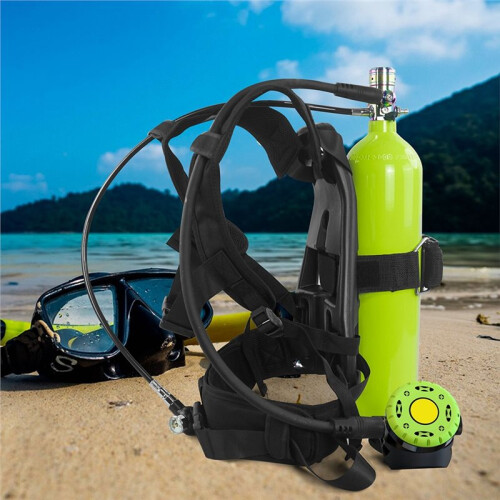 Diving Cylinder Backpack Adjustable Diving Cylinder Backplate with Soft Shoulder Pads and Straps 2