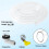 Air Conditioner Drain Hose 3 Inch Portable AC Drain Hose Connector Replacement for Universal -Split Unit 5