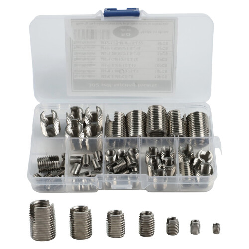 Stainless Steel Self-Tapping Thread Inserts 50 pcs M3-M12