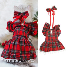 Christmas Plaid Dog Sweater for Pets
