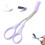 Eyebrow Trimmer Scissors with Comb Non-Slip Pink 1