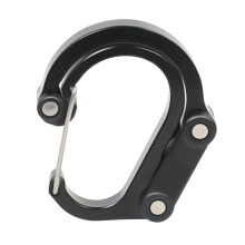 D-Shaped Locking Carabiner Aluminum Alloy 1 Piece