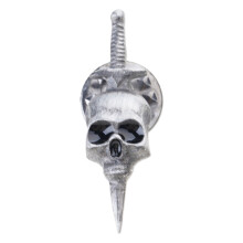 Gotische schedel dolken badge revers pin skelet hoofd-C