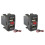 2X Car Dual USB3.0 Fast Charge con Display Voltmetro Caricabatteria da Auto Nero E Rosso per 1