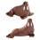 Ocean Animals Figures Sticker Set Light Brown 2 Pcs 7