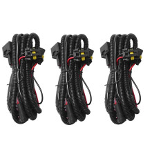 3 Unids Coche Niebla Luz Relé Arnés H11 880 Adaptador de Relé Cable de Extensión 40A Luz LED Y Halógeno Luz de Niebla Conector