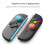 For Switch2  Joystick Cap+D-Pad Button Cap Set for   2 D-PAD Color Button Cap, & Orange Red 3