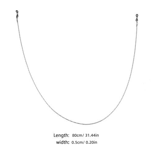Stainless Steel Eyeglass Chain Simple Style 1 Pack 1