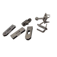 6PCS Metall Tasche Schloss Hardware Praktische Korrosion-Schwarz