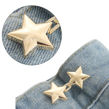 Star Tighten Waist Button Pin No Sew Waist Buttons Jean-Gold