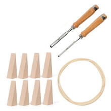1-Meter Rattan Coil DIY Repair Kit (Includes Carving Chisel and Wooden Wedge) - Suitable for Repairing Rattan Furniture