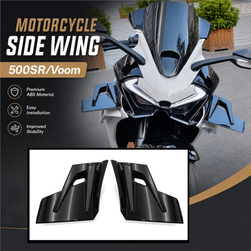 Motorcycle Front Spoiler Wing Front Winglet Lip Fairing Small Wing Accessories for  500SR SR 500 SR VOOM 1