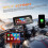 6.86 Inch Motorcycle Carplay Screen Portable Wireless Carplay Android Auto Navigation System Dual Camera Video Recording 1