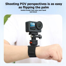 360 Rotation Wrist Hand Strap Mount for Action Camera Adjustable Band Bracket for Action Camera