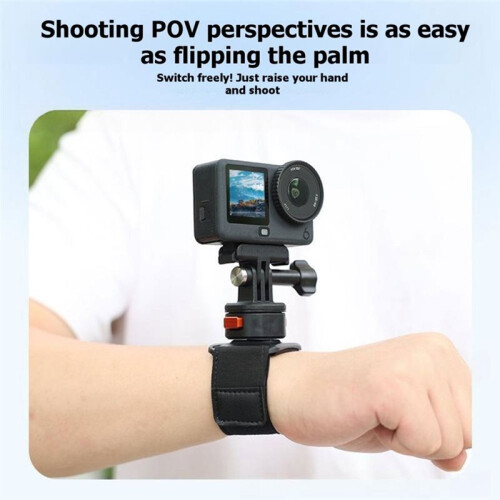 360 Rotation Wrist Hand Strap Mount for  Action Camera Adjustable  Band Bracket for  Action Camera