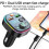 Car Charger with Bluetooth FM Transmitter RGB Light USB-C 7