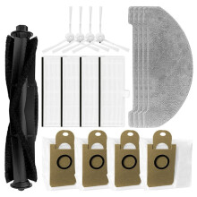 Pour Aspirateur pour T10, IMILAB V1 : Pièces de Rechange : Brosse Latérale Principale, Filtre HEPA, Lingette, Sac à Poussière (17 Pièces)