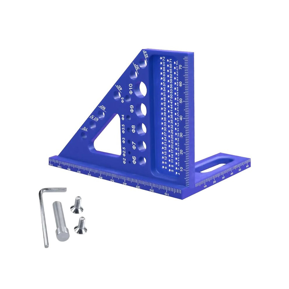 1Pc 3D Multi-Angle, Combination Tool, Multi-Function Plastic Ruler For Accurate Marking And Layout B 6034065592341