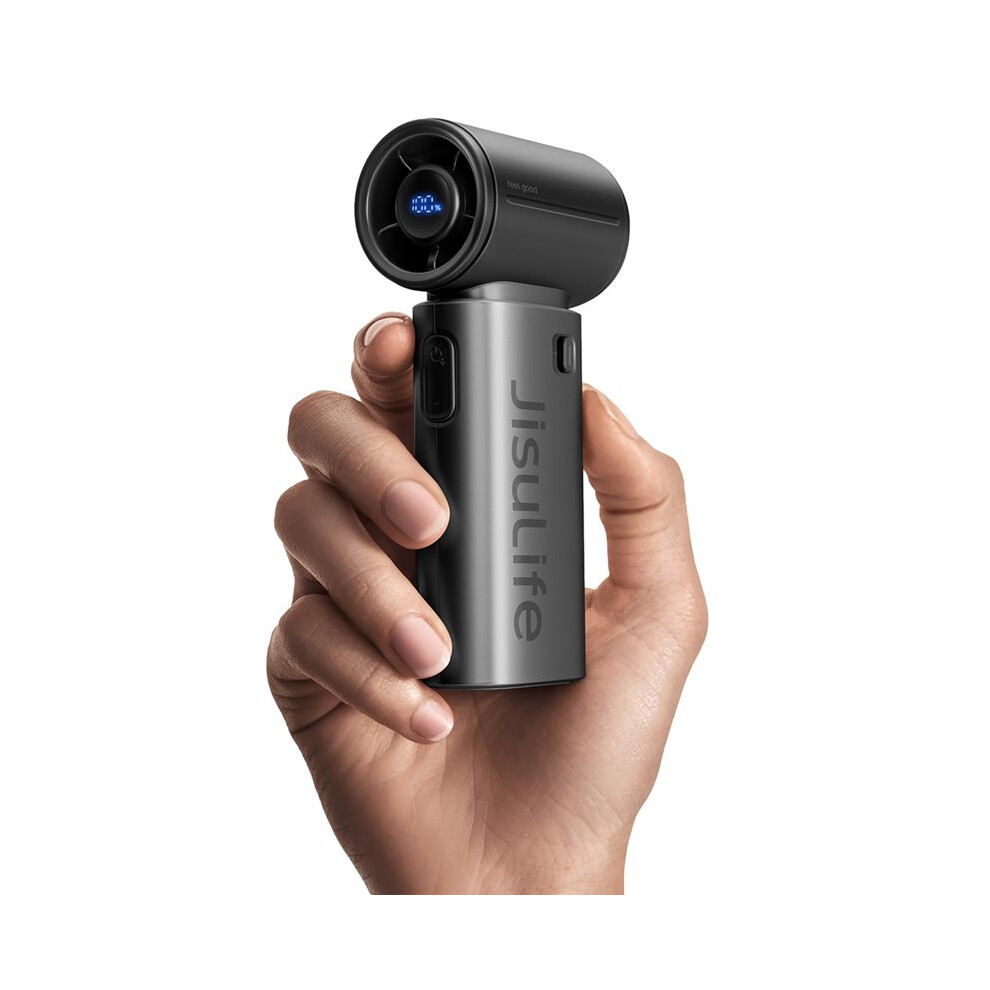 Jisulife Portable Handheld Fan, Turbo Power High Speed Air, 5000Mah Rechargeable, Pocket Design, Personal Fan Black 4714271341743