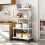 3-Tier Rolling Storage Cart with Hooks and Wheels 4
