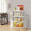 3-Tier Rolling Storage Cart with Hooks and Wheels 6
