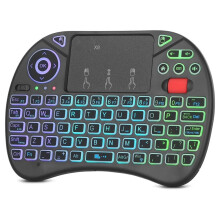 -Toetsenbord, Verbeterd 2.4G Draadloos Toetsenbord met en Touchscreen, Handafstandsbediening, Tv-Toetsenbord met