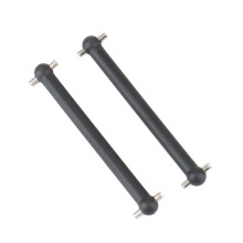 2 Set RC Car Part: 1 Set Metal Adjustable Steering Linkage Servo Link Pull Rod & 1 Set Front Rear Drive Shaft