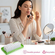 Verpakking van 50 Kartonnen Lippenbalsemtubes met Vulbakje en Spatel 0,176 Oz, 5 G Lege Kartonnen Lippenstifttubes
