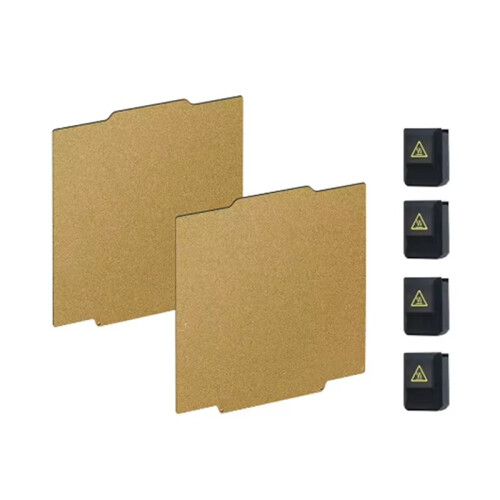 2pcs Double-Sided PEI Plate for Flashforge Creator 5 / 5 Pro Build Plate Printing Bed 3D Printer W/4pcs Silicone Cover