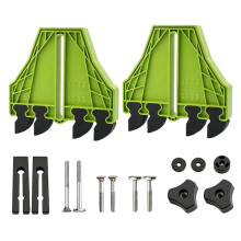 2set Woodworking Safety Feather Board Hold Down Clamp Fit 3/8 & 3/4 Inch T Slot for Table Band Saw Router Workbench B