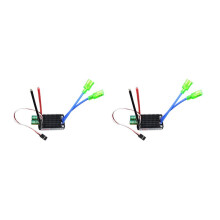 2X High Power 12V-24V Waterproof Bidirectional RC ESC Brush ESC for RC Car and Boat 640A