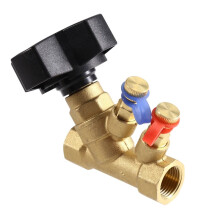 Static Balance Valve Flows Control Valve Brass DN15 Female Thread Control Valve