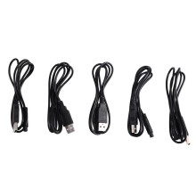 5Pcs USB Data Cable to for 4Pin Male Reversing Video Camera Cable 1m 28AWG Vehicle Adapter Cable Signal Transmission