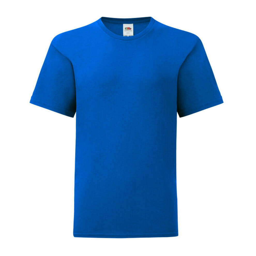 Fruit Of The Loom (7-8 Years, Royal Blue) Childrens/Kids Iconic 150 T-Shirt