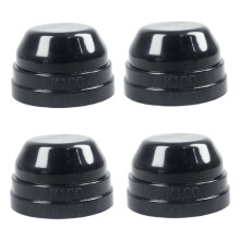 4 Pcs Universal Car LED/HID Headlight Dust Cover/Housing Seal Cap - Extended & Trimmable (100mm/105mm)