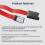 Memory Card Extension Cable for Car Navigation,3D Printers External PVC Adapter and -to- Card Reader 4