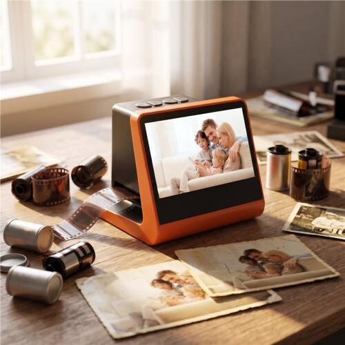 Scanner de Filme Digital de 14MP/22MP com Tela LCD de 5 Polegadas para Filme 135/126KPK 2