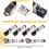 Conector Cat8 RJ45 Blindado Plug de Terminação Reutilizável Plug Modular Ethernet para Cabo Ethernet LAN Sólido e Trançado 5