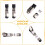 Conector Cat8 RJ45 Blindado Plug de Terminação Reutilizável Plug Modular Ethernet para Cabo Ethernet LAN Sólido e Trançado 7
