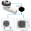 4pcs Air Conditioner Drain Nozzle Air Conditioner Drain Connector Effective Draining Long-Lasting Performance Sturdy 8