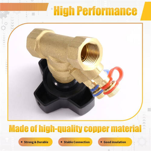 Static Balance Valve Flows Control Valve Brass DN15 Female Thread Control Valve 2