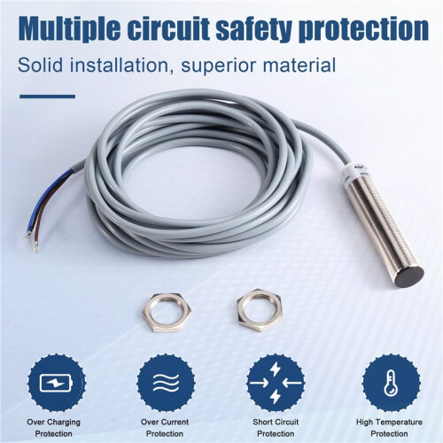 Inductive Analog Proximity Sensor KJ4-M18MB80-ANU M18 Thread 0-10V Linear Voltage Position Displacement Detection