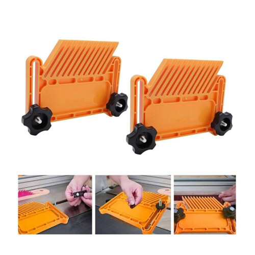 2 Pcs Featherboard, Abs Nylon Stability Featherboard Woodworking Tools Easy to Install Featherboards for Table Saw 1