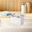 Desktop Organizer Box with Handle, Portable Split Pen  Caddy, Versatile Cosmetic Container for Bedroom Table 3