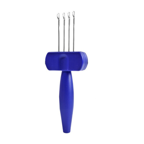 Portable Cord Knitting Hook Needle Crocheting Tool for Binding-Off or Edging Knitting LatchHook Tool Four-