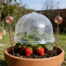 4er-Pack Elektrokultur-Kupfer-Gartenantennen-Set, 99 % Kupferdraht, Elektrokultur-Pflanzenstabringe-Set