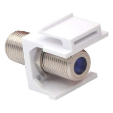 50PCS Coax Jack Insert Coaxial Cable Connector, F-Type RG6 Cable Extender Female to Female for Wall Plate