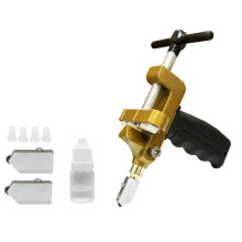 2-in-1 Glass Cutting Tool Kit with Breaking Pliers and Glass Cutter for Ceramic, Mirror, Tile Cutter Glass Breaker