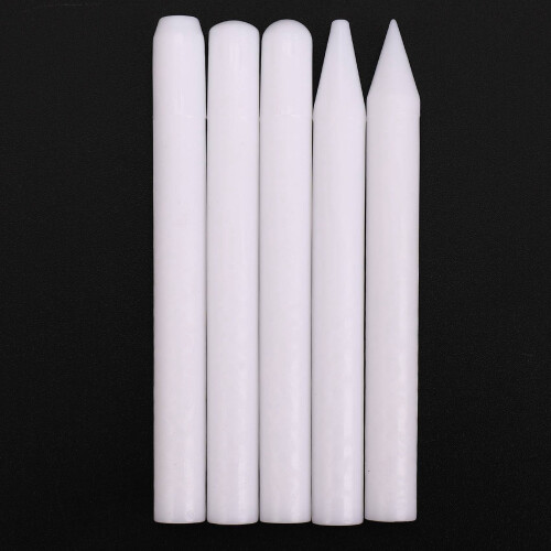 10Pcs/Set Knock Down Tap Down Tools White Nylon Pen Knock Down Tool Paintless Dent Repair Tools Hand Tool 2