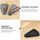 200Pcs Cake Slice Plastic Clear Cupcake Container Cheesecake Box with Blister Box with Black Bottom 5